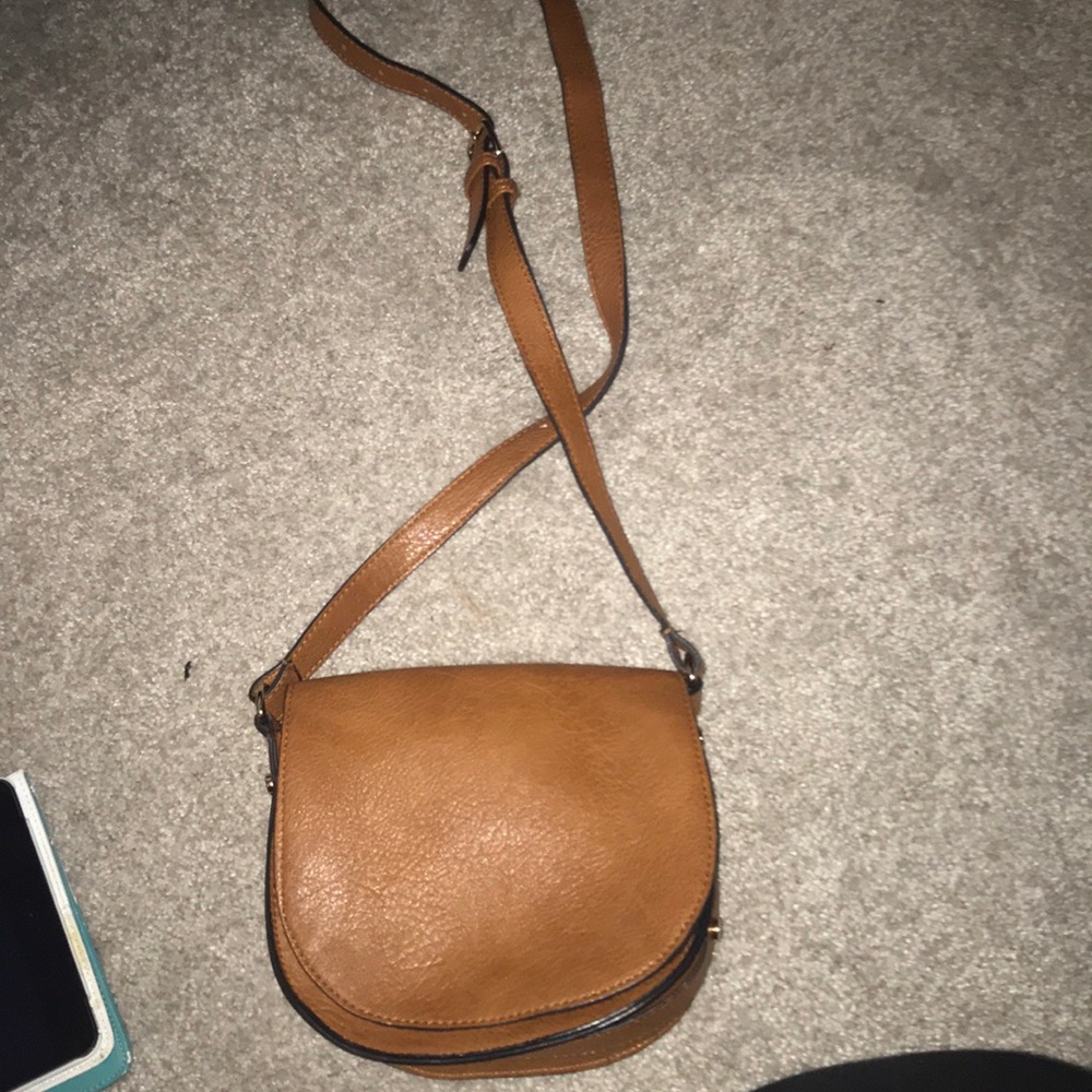 Brown cross body bag